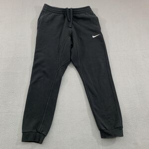 Nike Sweatpants Mens Small Black Joggers Swoosh Logo Fleece Athletic 718830-010
